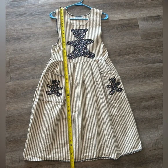 Vintage OOAK Pinafore Patchwork Dress Sz XS/S - Picture 6 of 14